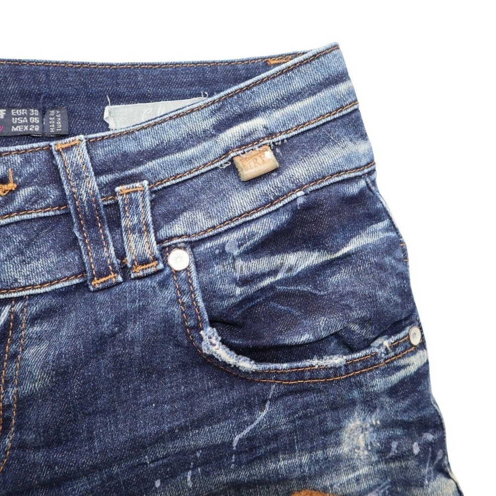 Y2K Zara TRF denim shorts size 6 - Picture 5 of 7